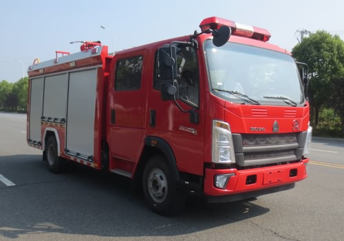 豪沃4.5噸泡沫消防車（國(guó)六）